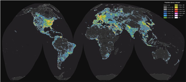 Immagine Nuovo Atlante mondiale inquinamento luminoso