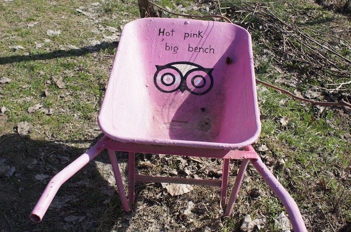 Hot Pink Big Bench