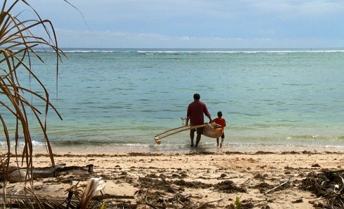 Un'immagine tratta dal documentario "Thule Tuvalu" di Matthias von Gunten