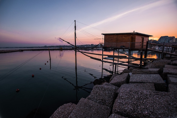 ciclovia dei trabocchi trabocco