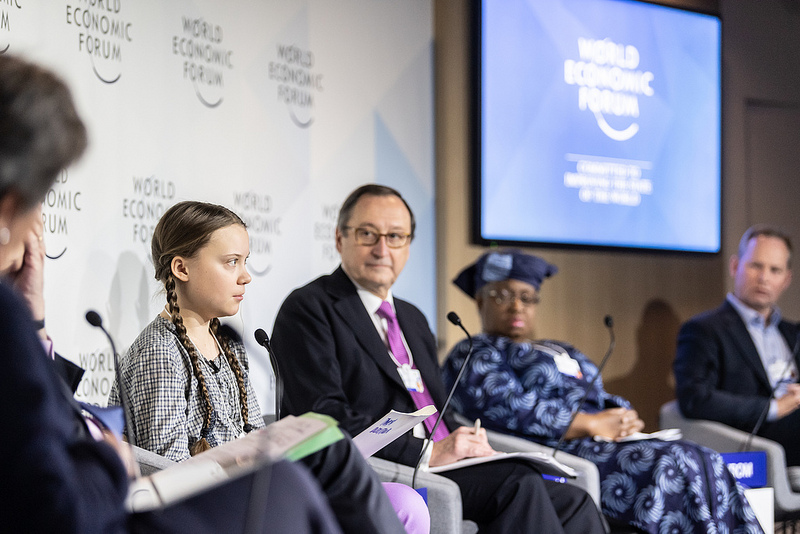 Greta Thunberg a Davos