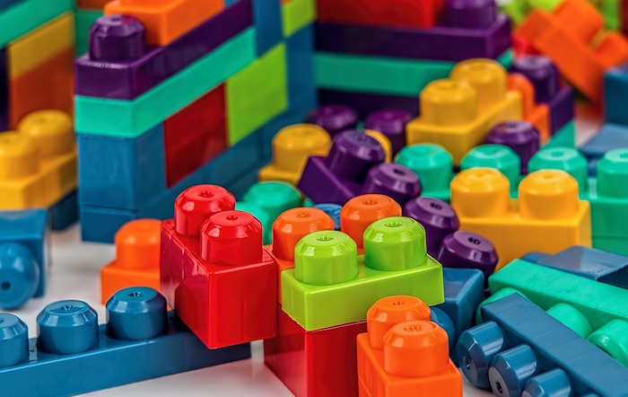 plastica giocattoli costruzioni