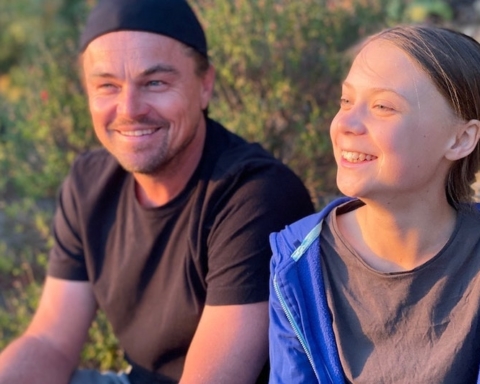 Leonardo DiCaprio con Greta Thunberg Ph Instagram