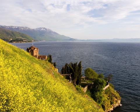 Vista del lago di Ohrid - foto di Marco Carlone
