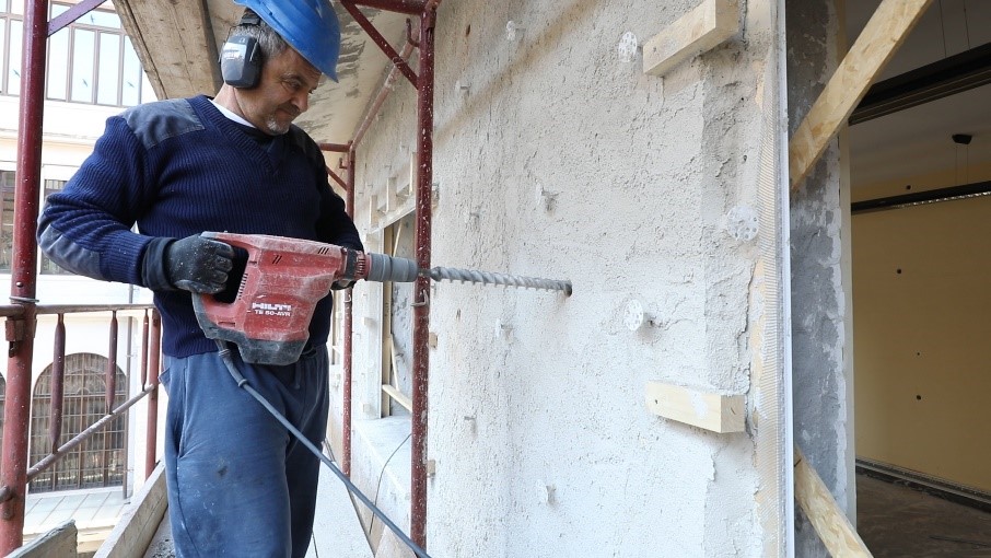 Il cantiere pilota di Cuneo.