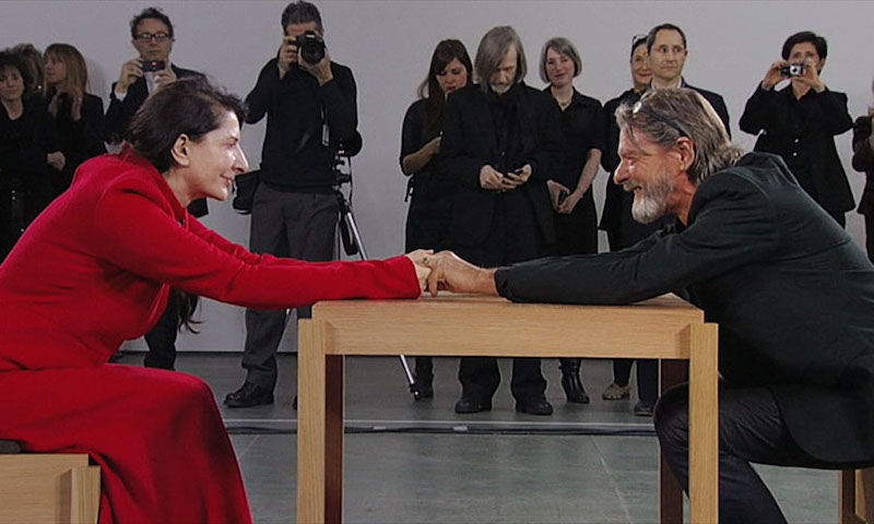 Ulay con Marina Abramović (immagine da YouTube)