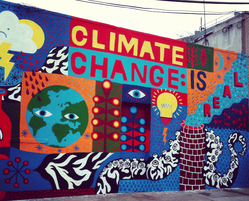 Climate Change is Real. Artisti: Lily Mixe e David Shillinglaw. Location: New York, Stati Uniti (lilymixe.wordpress.com)