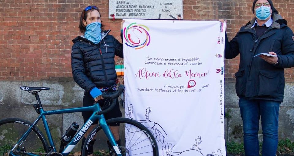 Giornata della Memoria 2021 Oliviero Alotto bicicletta