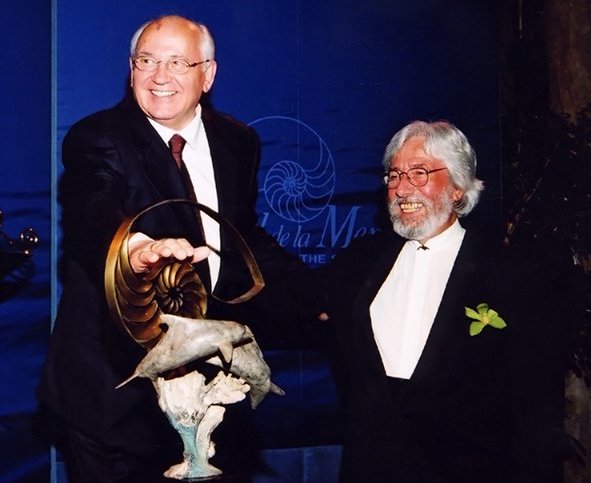 Gorbaciov e Jean-Michel Cousteau