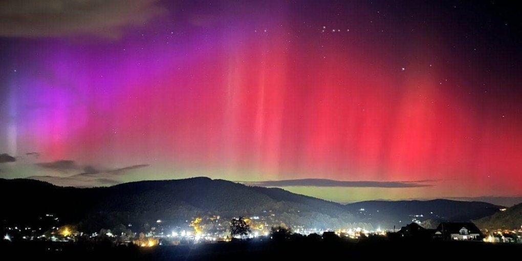 aurora boreale in Italia