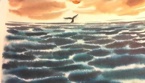 Moby Dick acquarelli Alessandro Sanna