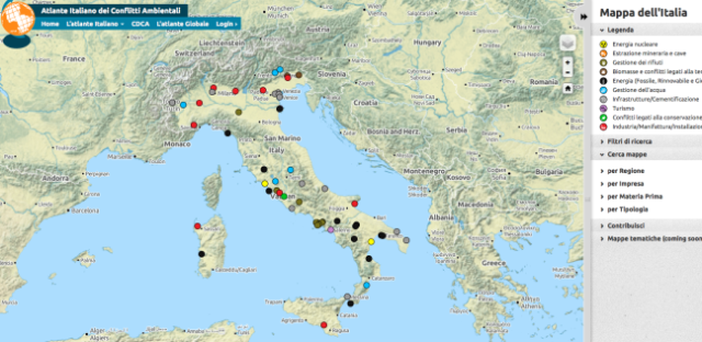 atlante italiano dei conflitti ambientali